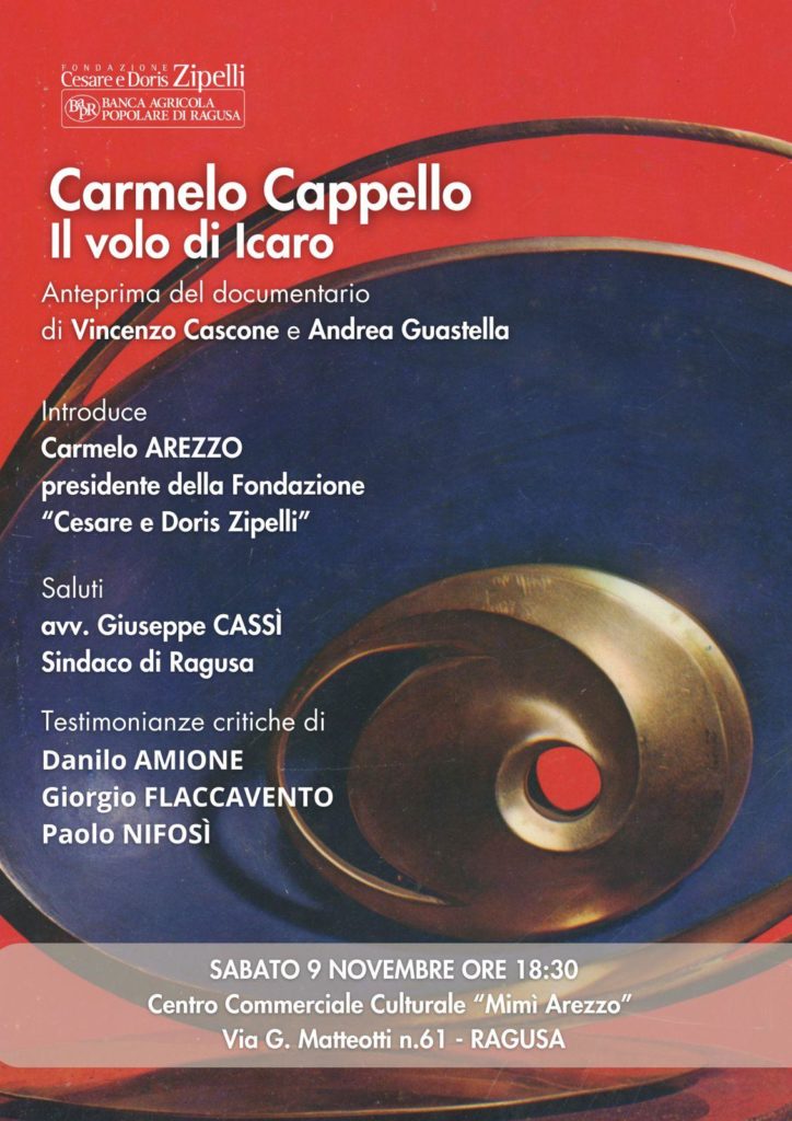 Carmelo Cappello, il volo di Icaro